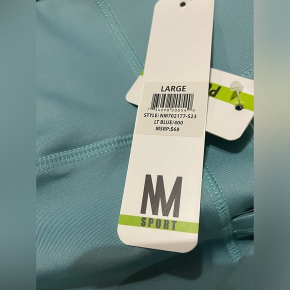 NICOLE MILLER SPORT LEGGINGS WOMEN BLUE ANKLE LENGTH POCKET-WORKOUT SIZE LARGE - Picture 10 of 13